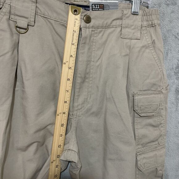 NWT 5.11 511 Tactical Series Womens Pants Sz 12 Tan Beige KHAKI Cargo Unhemmed - Picture 9 of 10